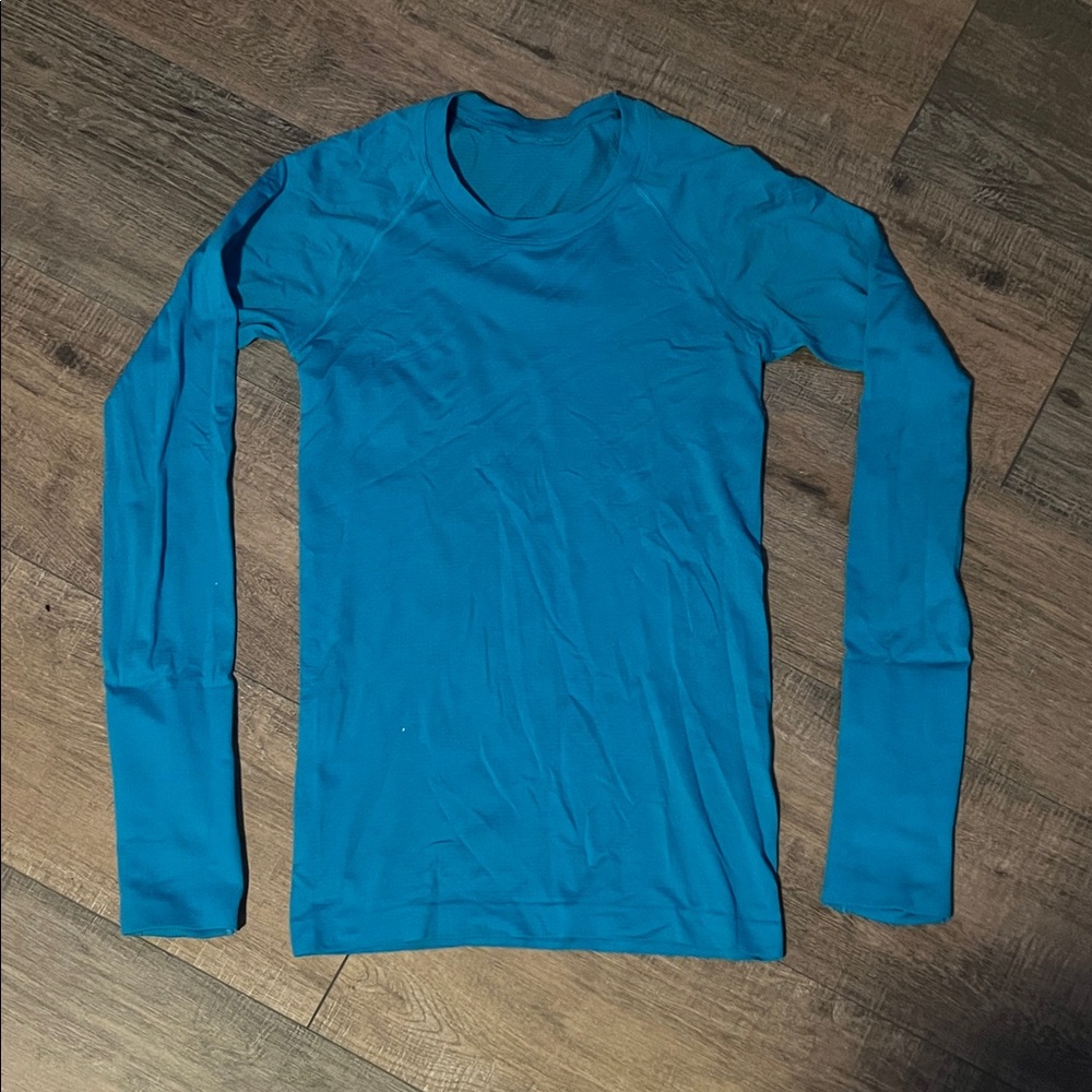 lululemon athletica Vibrant Blue Long Sleeve Top